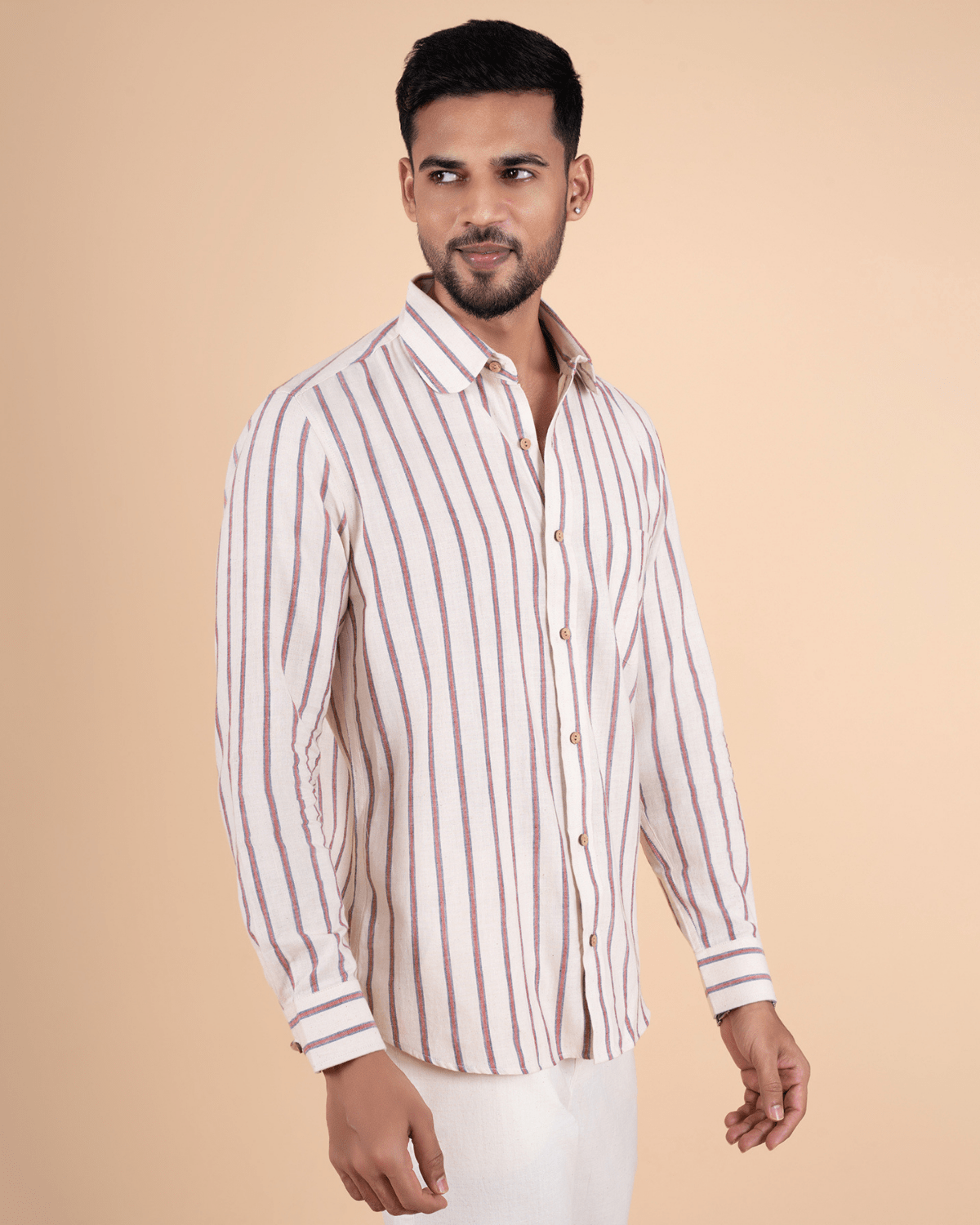 Rustic Stripe Full Sleeve Shirt - Image 2