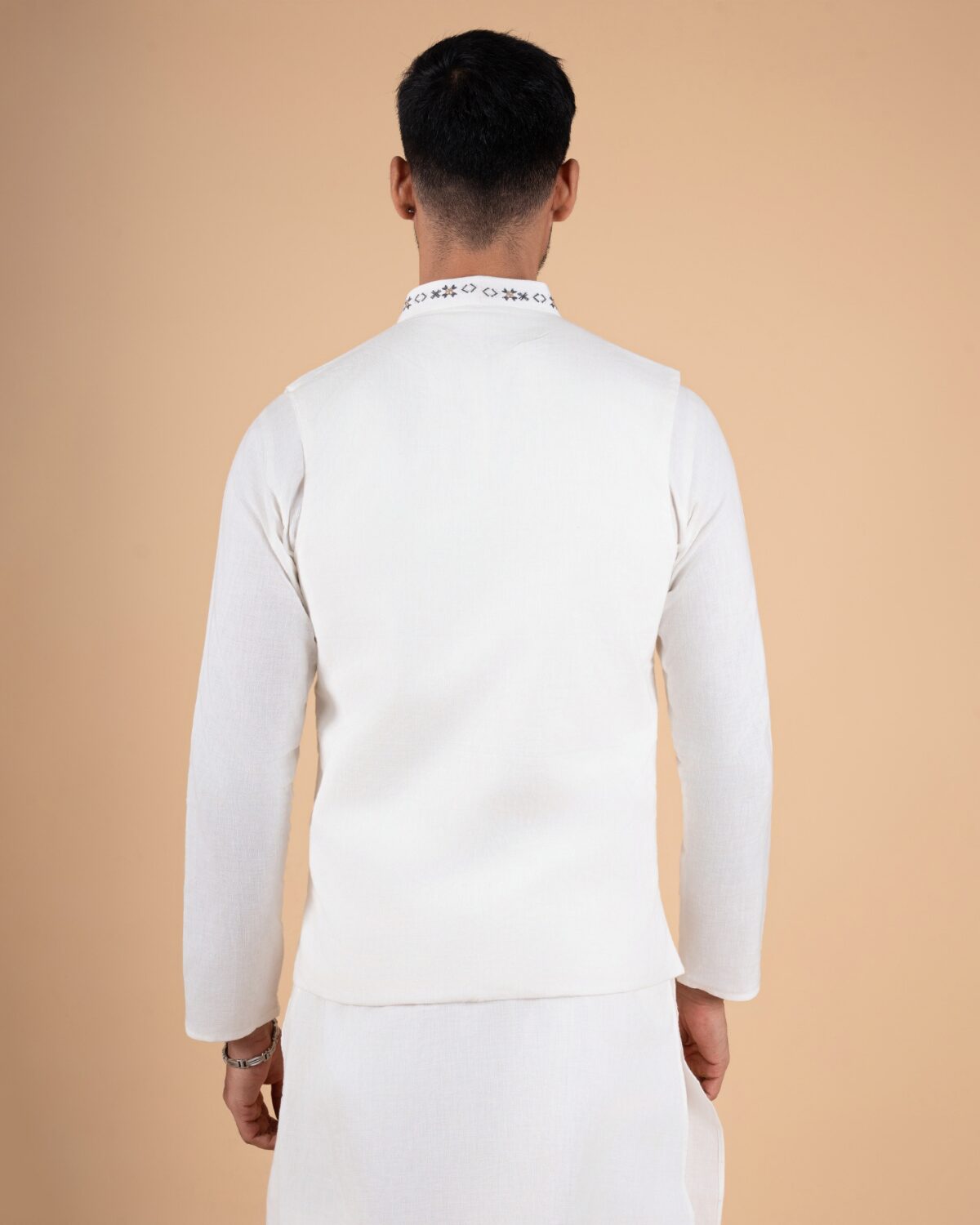 Natural Raw Embroidered Koti - Image 6