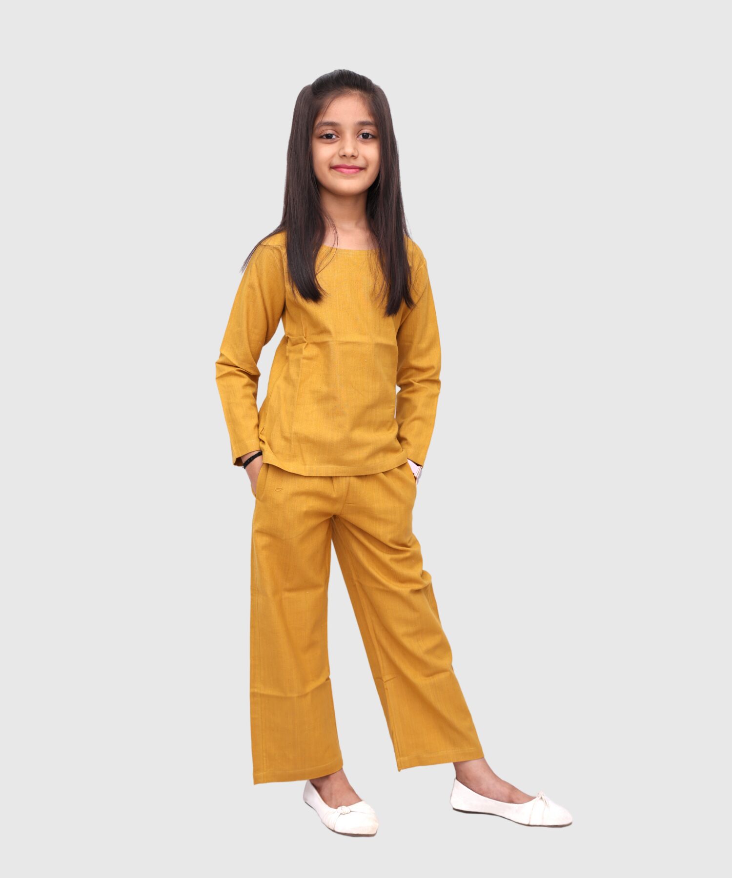 Sunset Terra Co-ord Set - handmade chemical-free khadi from Feel Weaves