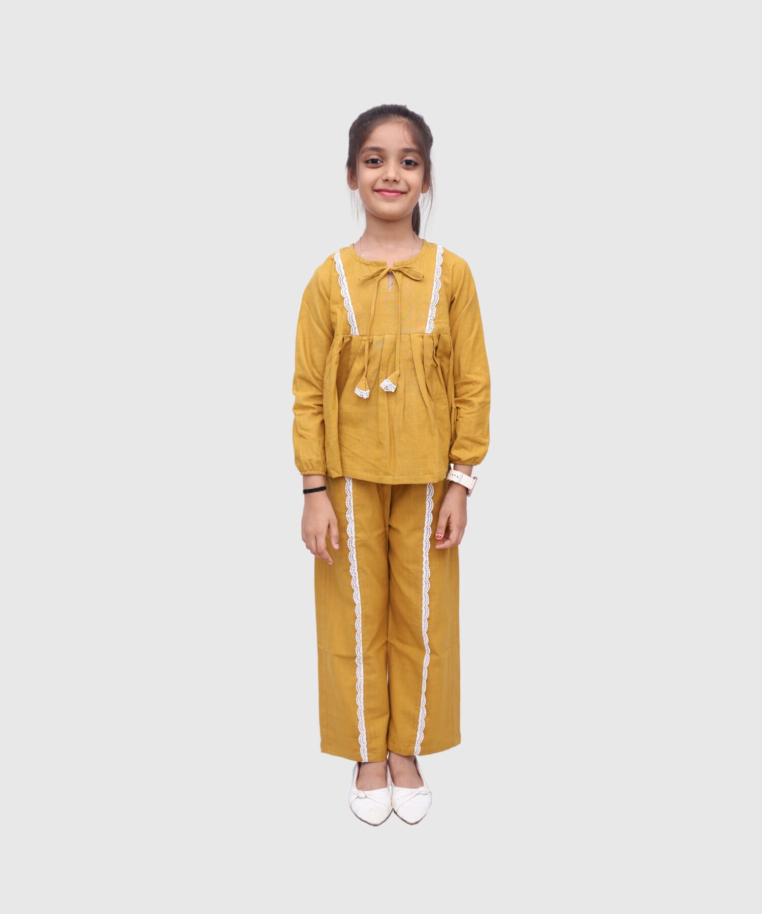 Marigold Bloom Co-ord Set - handmade chemical-free khadi from Feel Weaves