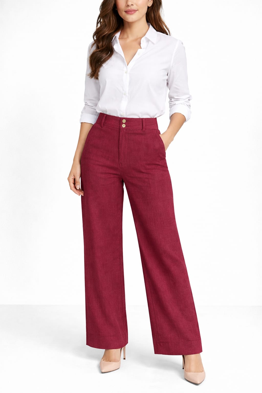 Ruby Drift Wide Woman Pant - handmade chemical-free khadi from Feel Weaves