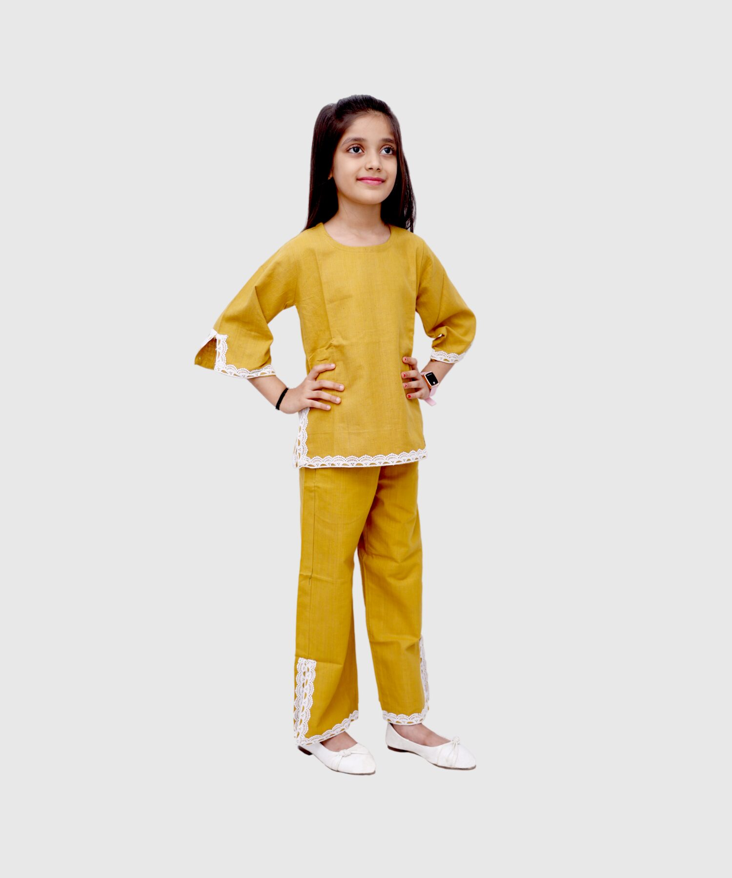 Sunlit Petal Co-ord Set - handmade chemical-free khadi from Feel Weaves