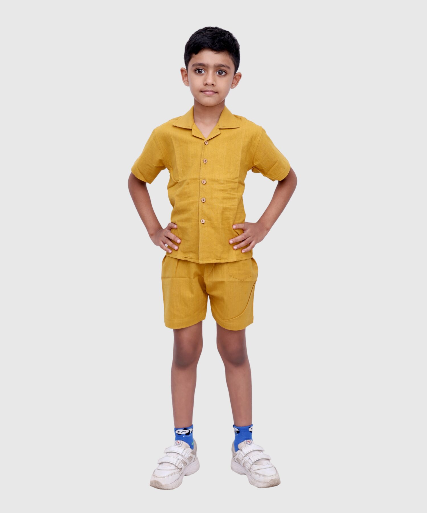 Sunny Stroll Co-ord Set - handmade chemical-free khadi from Feel Weaves
