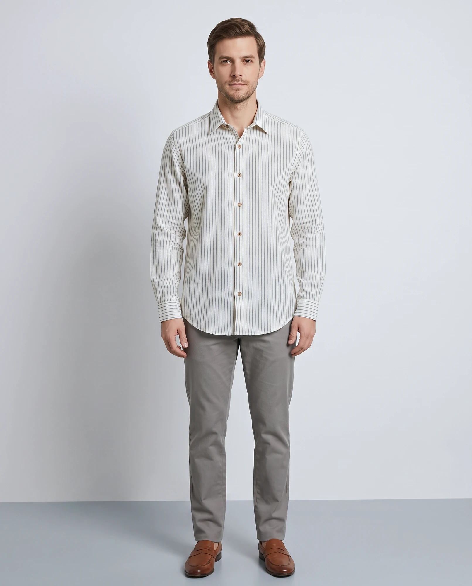 Monsoon Stripe Shirt - handmade chemical-free khadi from Feel Weaves