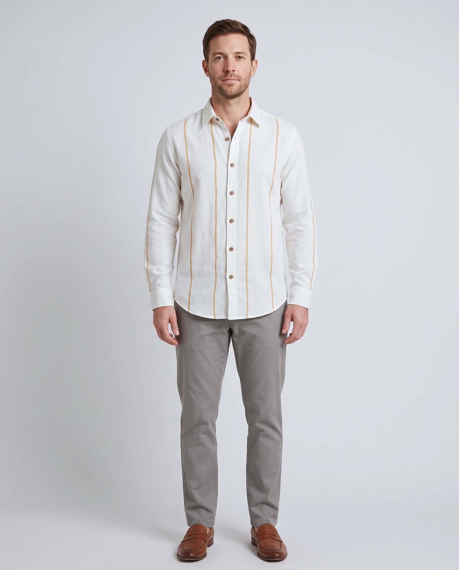 Wheat Loom Shirt - handmade chemical-free khadi from Feel Weaves